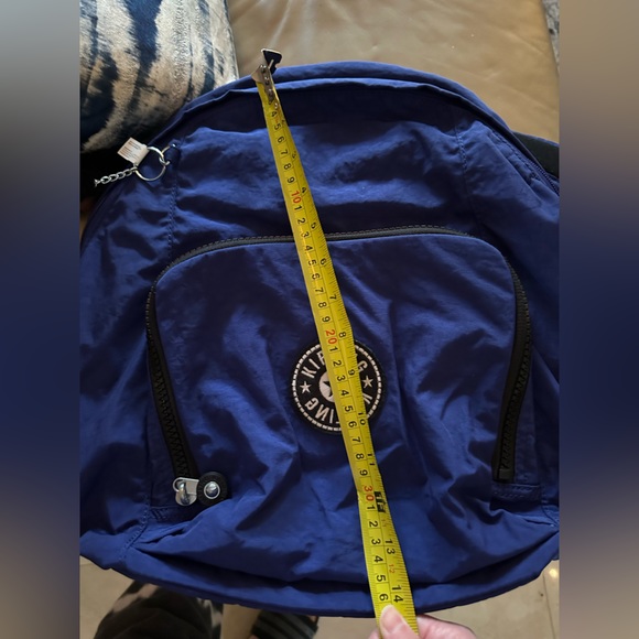 Kipling cobalt blue backpack, one main compartment- used once! main image 4